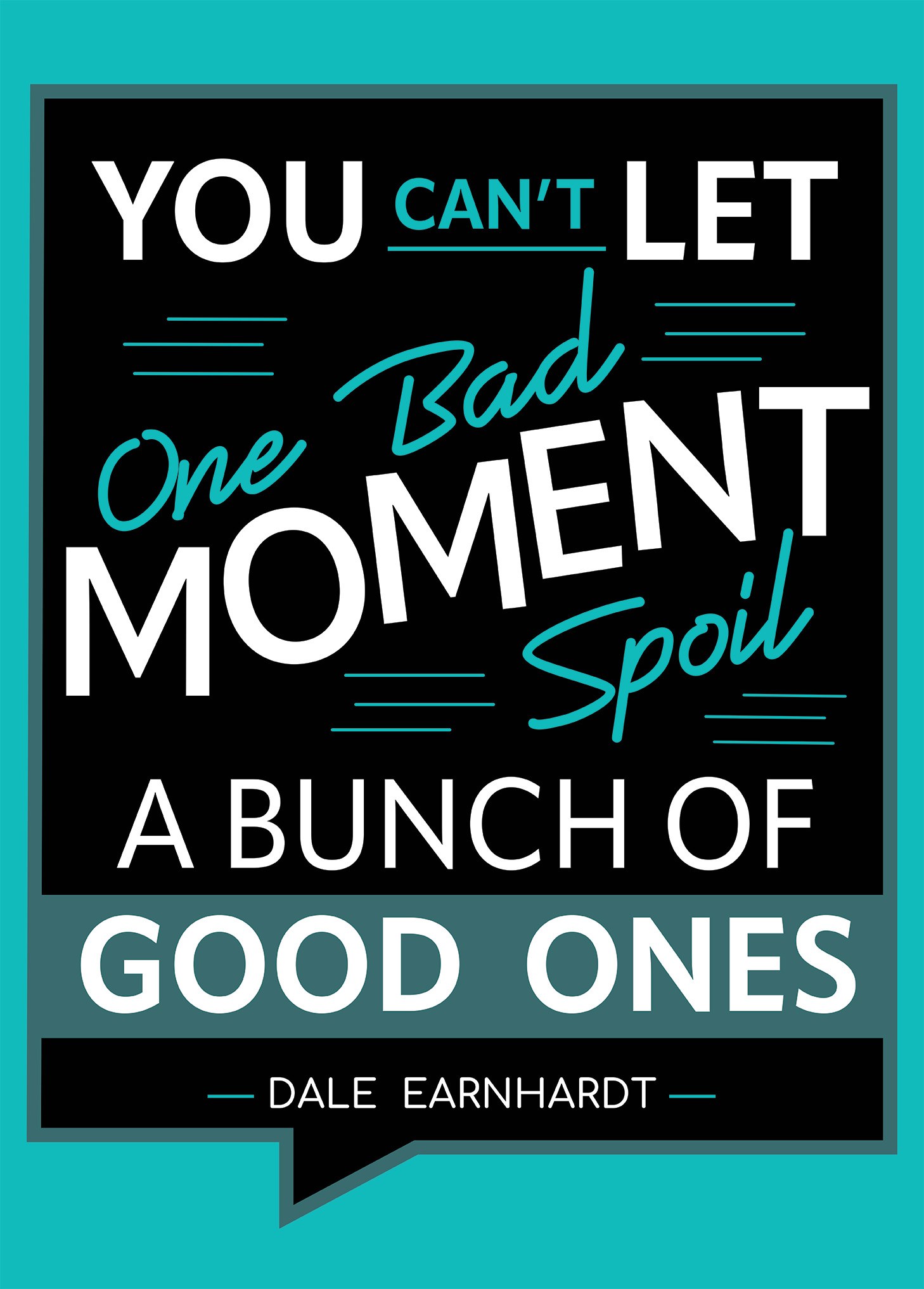 Inspirational quote poster